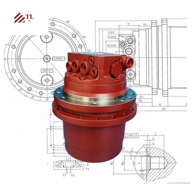 Piezas de repuesto para excavadoras PC40-5 Final Drive 20S-60-22101 Motor de viaje Assy para Komatsu